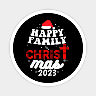 Happy Family Christma 2023 Magnet